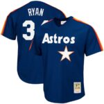 Nolan Ryan Houston Astros Mitchell & Ness Cooperstown Collection Big & Tall Mesh Batting Practice Jersey - Navy - 49Native