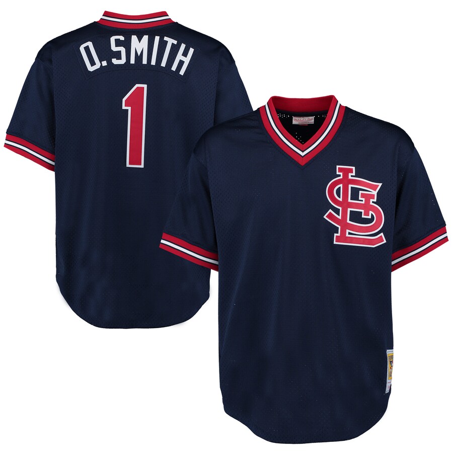 Ozzie Smith St Louis Cardinals Mitchell And Ness 1994 Cooperstown Collection Mesh Batting 