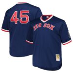 Pedro Martinez Boston Red Sox Mitchell & Ness 1999 Cooperstown Collection Mesh Pullover Jersey - Navy - 49Native