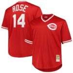 Pete Rose Cincinnati Reds Mitchell & Ness 1984 Cooperstown Collection Mesh Pullover Jersey - Red - 49Native