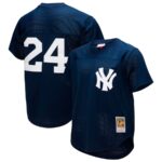 Rickey Henderson New York Yankees Mitchell & Ness Cooperstown Collection Mesh Batting Practice Button-Up Jersey - Navy - 49Native