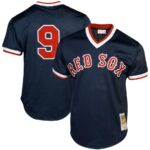 Ted Williams Boston Red Sox Mitchell & Ness Cooperstown Collection Big & Tall Mesh Batting Practice Jersey - Navy - 49Native