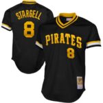 Willie Stargell Pittsburgh Pirates Mitchell & Ness 1982 Cooperstown Collection Mesh Batting Practice Jersey - Black - 49Native