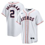 Alex Bregman Houston Astros Nike Home Replica Player Name Jersey - White - 49Native