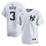 Babe Ruth New York Yankees Nike Home Limited Player Jersey - White - 49Native