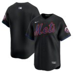 New York Mets Nike  Alternate Limited Jersey - Black - 49Native