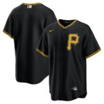 Pittsburgh Pirates Nike Alternate Replica Team Jersey - Black - 49Native