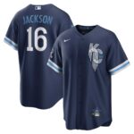 Bo Jackson Kansas City Royals Nike City Connect Replica Player Jersey - Navy - 49Native