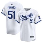 Brady Singer Kansas City Royals Nike Home Limited Player Jersey - White - 49Native