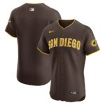 San Diego Padres Nike Road Vapor Premier Elite Patch Jersey - Brown - 49Native
