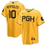 Bryan Reynolds Pittsburgh Pirates Nike City Connect Replica Player Jersey - Gold - 49Native