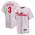 Bryce Harper Philadelphia Phillies Nike Home Replica Player Name Jersey - White - 49Native