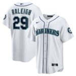 Cal Raleigh Seattle Mariners Nike Home Replica Jersey - White - 49Native