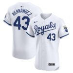 Carlos Hernández Kansas City Royals Nike Home Elite Player Jersey - White - 49Native
