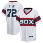Carlton Fisk Chicago White Sox Nike Home Cooperstown Collection Team Player Jersey - White - 49Native