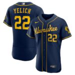 Christian Yelich Milwaukee Brewers Nike Alternate Player Jersey - Navy - 49Native