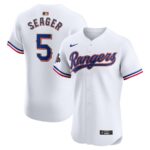 Corey Seager Texas Rangers Nike 2024 Gold Collection Elite Player Jersey - White - 49Native