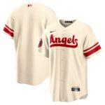 Los Angeles Angels Nike City Connect Replica Team Jersey - Cream - 49Native