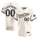 Minnesota Twins Nike  Alternate Limited Custom Jersey - Cream - 49Native