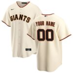 San Francisco Giants Nike Home Replica Custom Jersey - Cream - 49Native