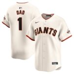 San Francisco Giants Nike #1 Dad Home Limited Jersey - Cream - 49Native