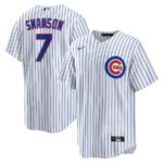 Dansby Swanson Chicago Cubs Nike Replica Player Jersey - White - 49Native