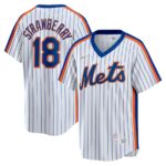 Darryl Strawberry New York Mets Nike Home Cooperstown Collection Player Jersey - White - 49Native
