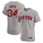 David Ortiz Boston Red Sox Nike Road Elite Player Jersey - Gray - 49Native