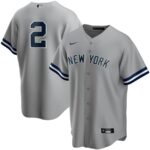 Derek Jeter New York Yankees Nike Road Replica Player Jersey - Gray - 49Native