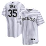Elias Díaz Colorado Rockies Nike Home  Replica Player Jersey - White - 49Native