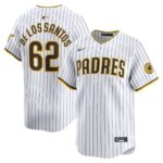 Enyel De Los Santos San Diego Padres Nike Home Limited Player Jersey - White - 49Native
