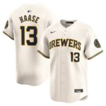 Eric Haase Milwaukee Brewers Nike Home Limited Player Jersey - Cream - 49Native