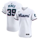 Eury Perez Miami Marlins Nike Home Elite Player Jersey - White - 49Native