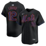 Francisco Lindor New York Mets Nike Alternate Limited Player Jersey - Black - 49Native