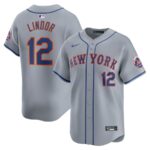 Francisco Lindor New York Mets Nike Away Limited Player Jersey - Gray - 49Native