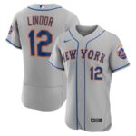 Francisco Lindor New York Mets Nike Road Player Jersey - Gray - 49Native