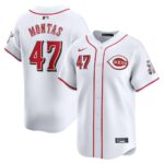 Frankie Montas Cincinnati Reds Nike Home Limited Player Jersey - White - 49Native