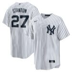 Giancarlo Stanton New York Yankees Nike Home Replica Player Name Jersey - White - 49Native