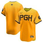 Pittsburgh Pirates Nike City Connect Limited Jersey - Gold - 49Native