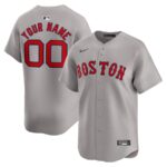 Boston Red Sox Nike Away Limited Custom Jersey - Gray - 49Native