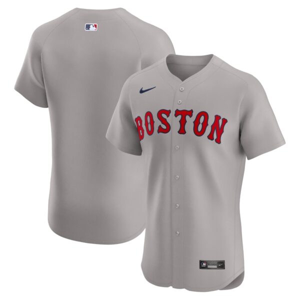 Boston Red Sox Nike Road Elite Jersey - Gray - 49Native