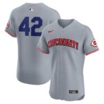 Cincinnati Reds Nike Road 2024 Jackie Robinson Day Elite Jersey - Gray - 49Native