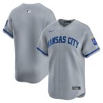 Kansas City Royals Nike Away Limited Jersey - Gray - 49Native