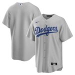 Los Angeles Dodgers Nike Alternate Replica Team Jersey - Gray - 49Native