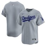 Los Angeles Dodgers Nike  Road Limited Jersey - Gray - 49Native