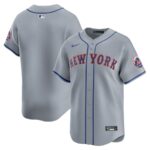 New York Mets Nike Away Limited Jersey - Gray - 49Native