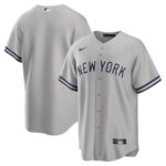 New York Yankees Nike Big & Tall Road Replica Team Jersey - Gray - 49Native