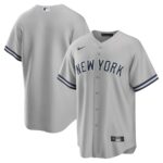 New York Yankees Nike Road Replica Team Jersey - Gray - 49Native