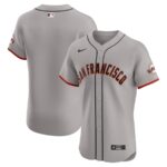 San Francisco Giants Nike Road Vapor Premier Elite Patch Jersey - Gray - 49Native