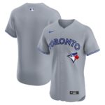 Toronto Blue Jays Nike Road Elite Jersey - Gray - 49Native